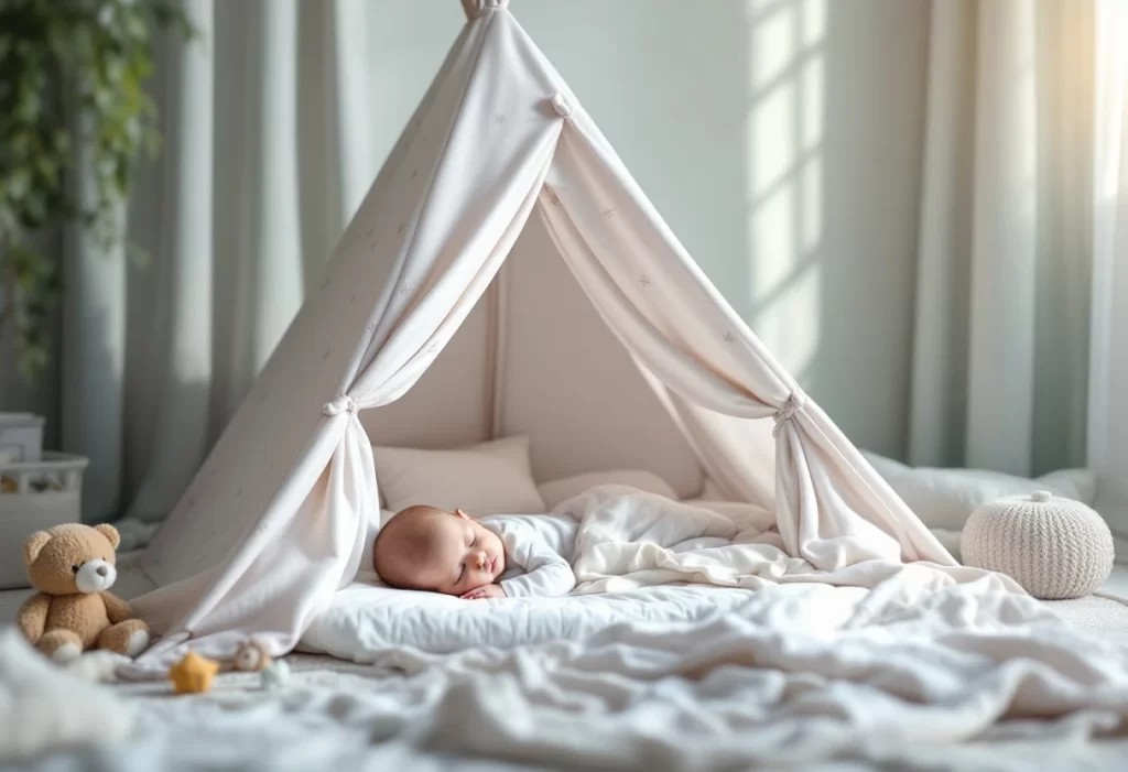 Une tente de lit pour un sommeil réussi chez bébé : douceur, sécurité et design