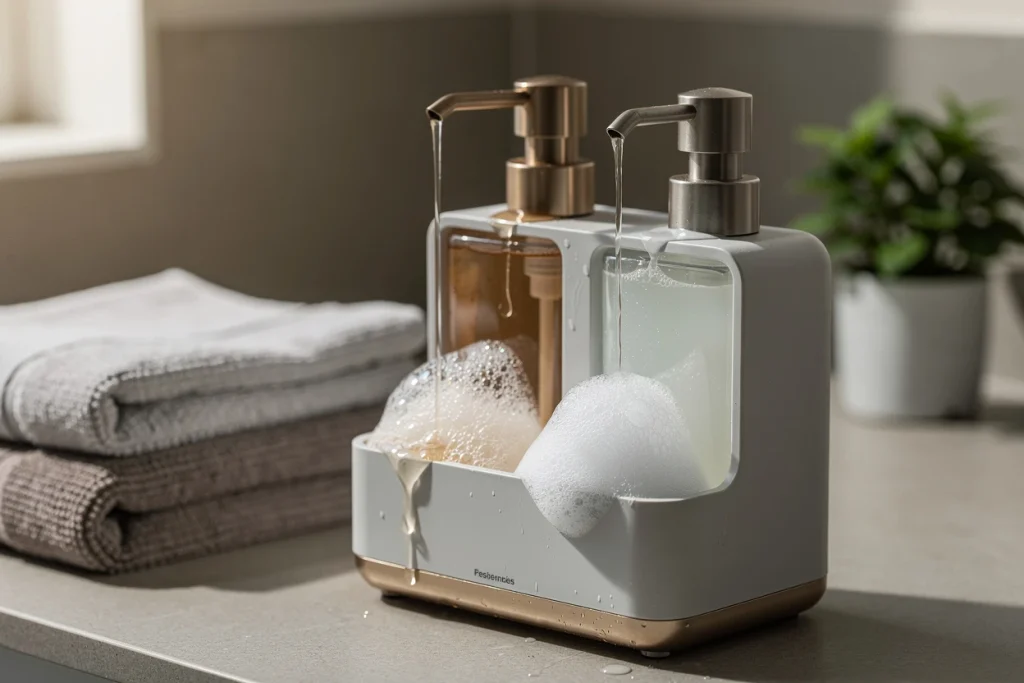 Quel savon utiliser dans un distributeur de savon en 2026 ? liquide, mousse ou gel