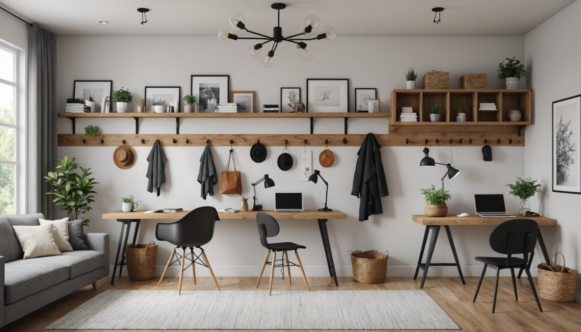 découvrez comment un portemanteau mural discret peut optimiser l'organisation de votre espace de travail généalogique en offrant praticité et gain de place.