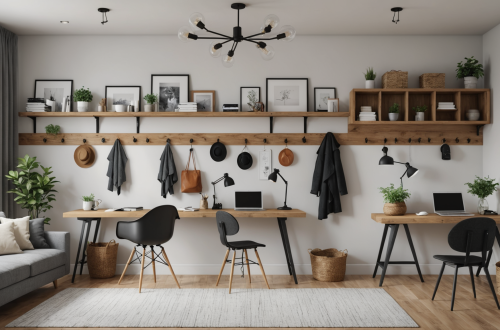 découvrez comment un portemanteau mural discret peut optimiser l'organisation de votre espace de travail généalogique en offrant praticité et gain de place.