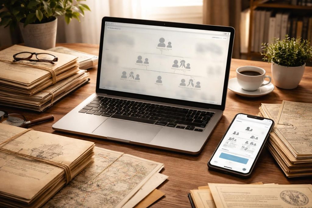 Budget recherches généalogiques avec archives départementales et abonnements sites Geneanet Filae abordables
