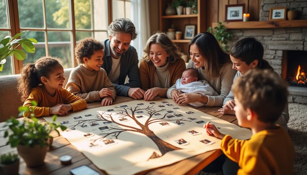 Histoire de famille : construire un arbre généalogique avec l’arrivée d’un bébé