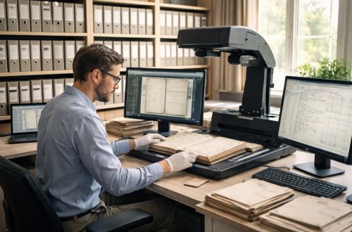 découvrez nos solutions de numérisation professionnelles pour entreprises généalogiques et centres de documentation, optimisez la gestion et la préservation de vos archives.