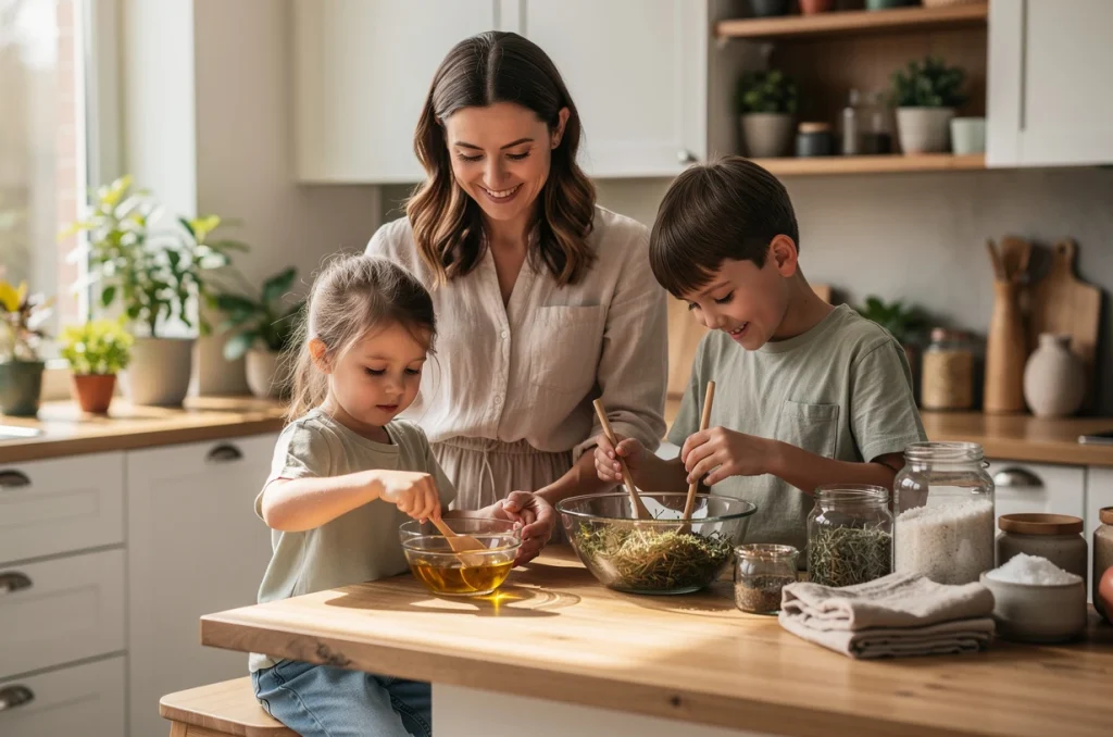 Initier ses enfants aux cosmétiques naturels : conseils et astuces pour toute la famille