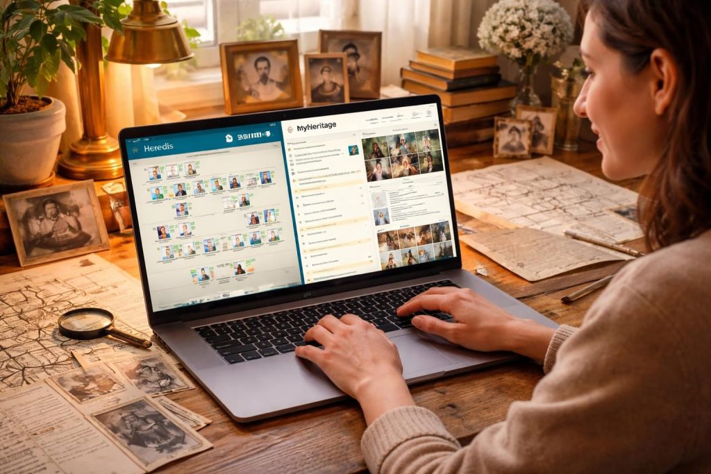 Logiciels de généalogie avec Heredis et MyHeritage pour retracer votre histoire familiale
