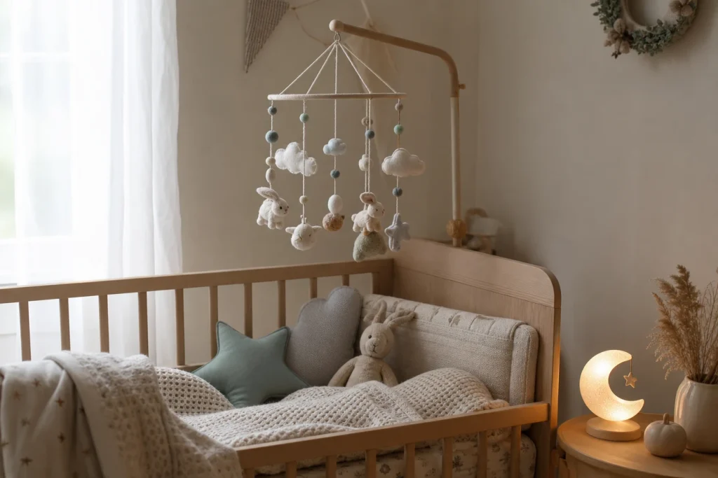 Petitpasetmaman.com : les essentiels en réducteur de lit, veilleuses et mobiles bébé pour créer un cocon rassurant