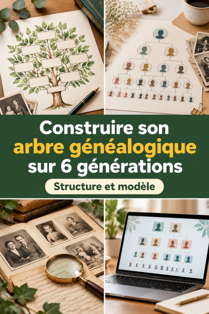 Construire son arbre généalogique sur 6 générations