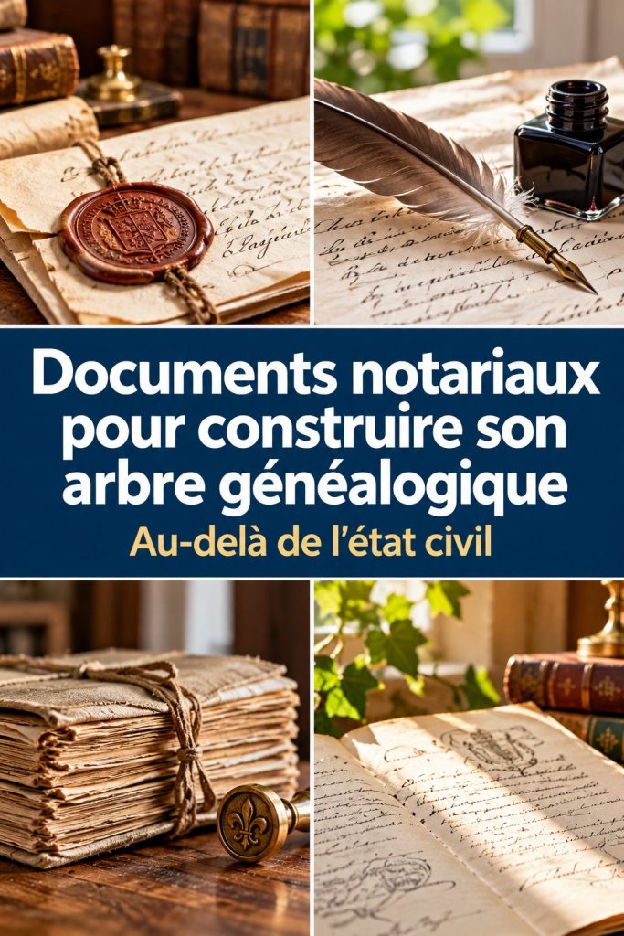 Documents notariaux pour enrichir votre arbre généalogique
