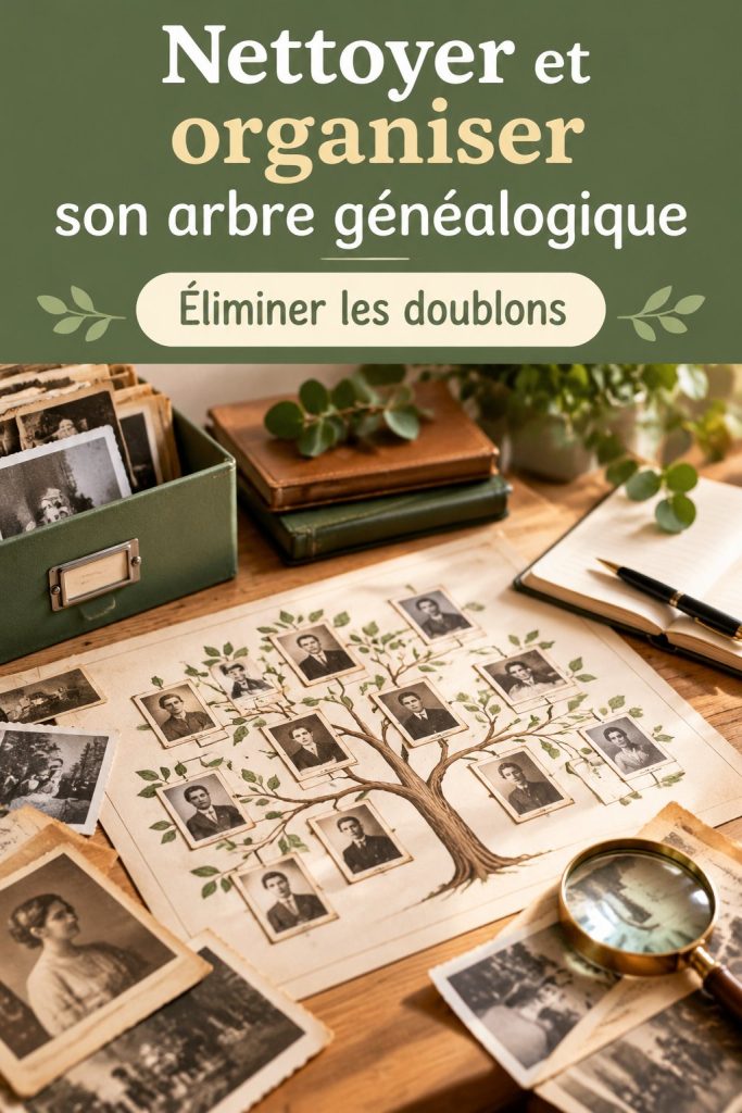 Nettoyer et organiser son arbre généalogique